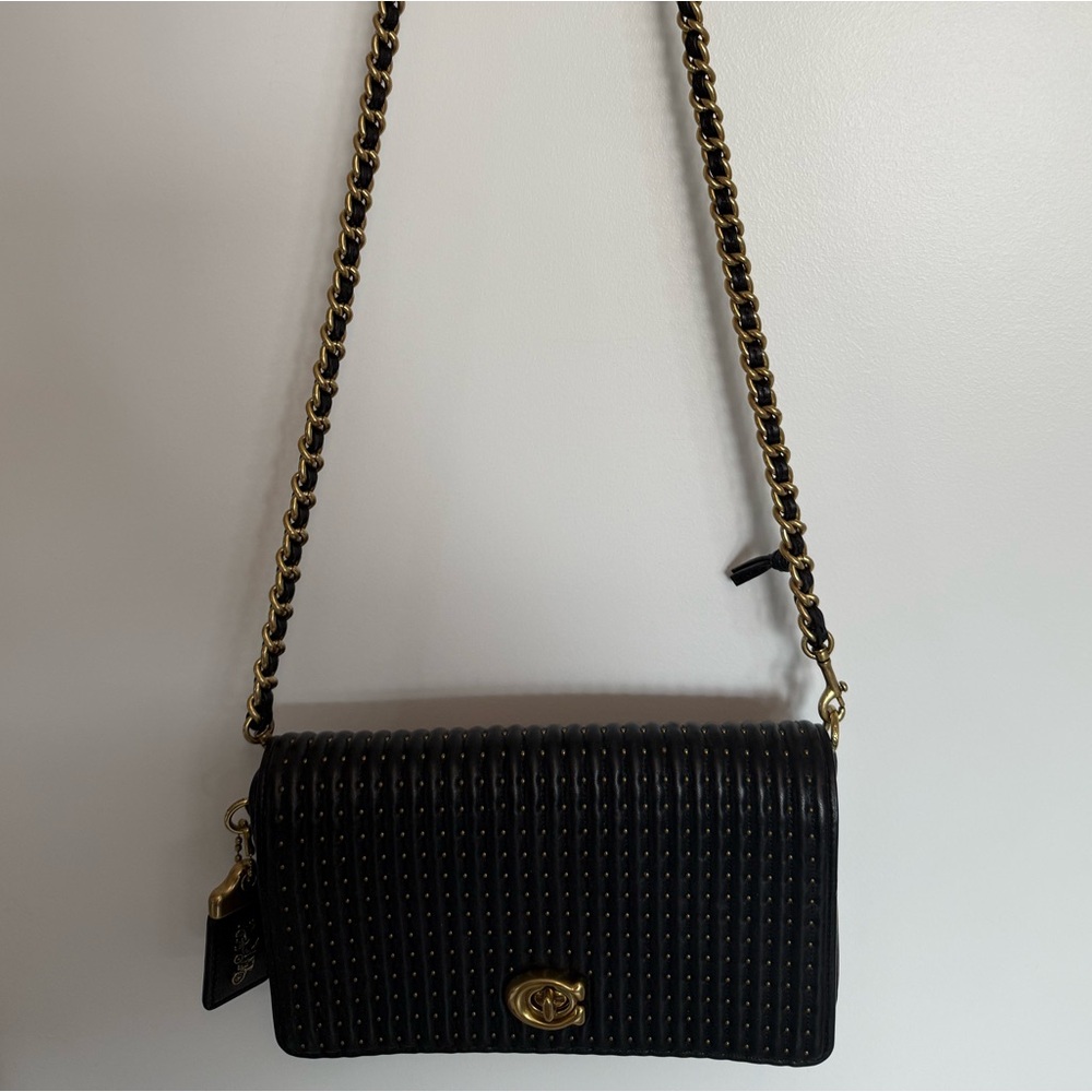 Nine West Black Crossbody Bag with Gold Chain